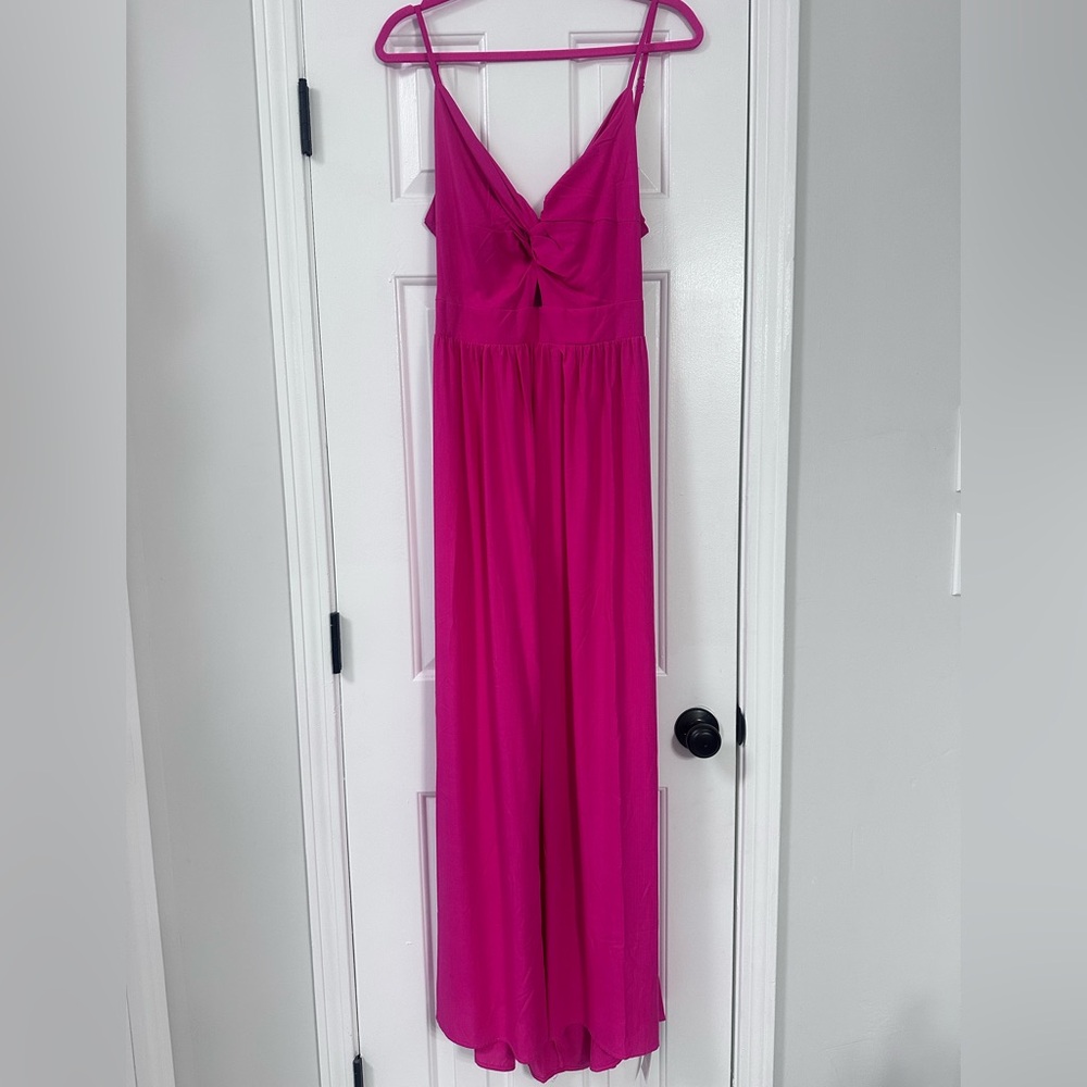 Cupshe XL backless linen maxi dress